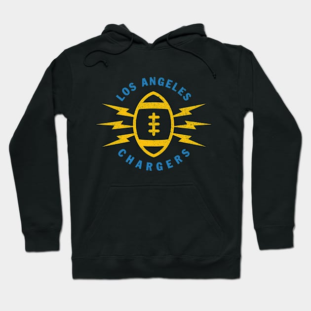 Los Angeles Chargers 2 by Buck Tee Originals Hoodie by Buck Tee